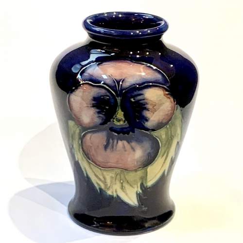 Walter Moorcroft Pansy Vase image-1