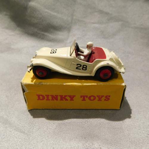 Dinky Toys 108 MG Midget Competition in Cream with Box image-2
