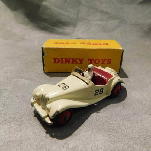 Dinky Toys 108 MG Midget Competition in Cream with Box image-1