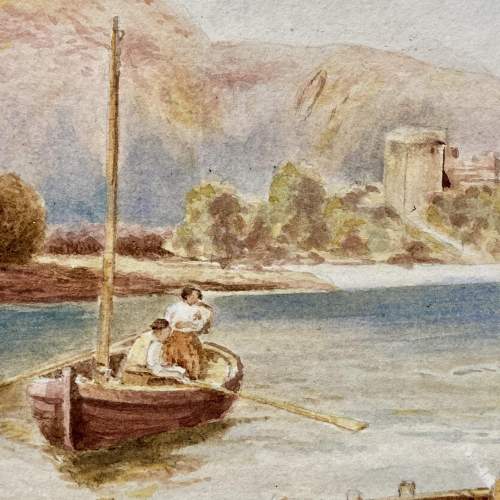 19th Century Small Watercolour Myles Birket Foster Painting image-4