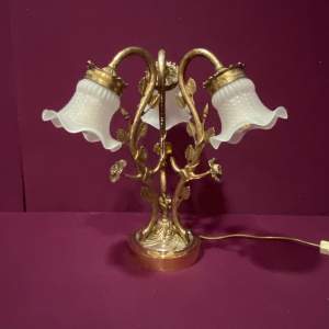Early 20th Century Silver Plated Electric Candelabra