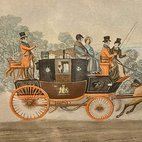 The New London Royal Mail Coloured Engraving image-2