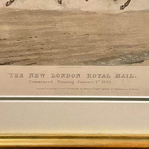 The New London Royal Mail Coloured Engraving image-4