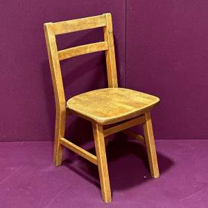 Vintage Beech Childs Chair by Howland Wycombe
