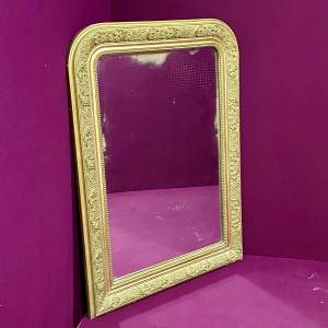 19th Century French Gilt Gesso Over Mantel Mirror