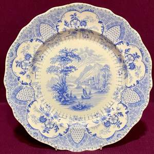 19th Century John Meir and Son Northern Scenery Plate