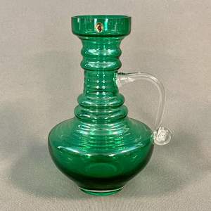 1960s Riihimaki Kleopatra Glass Vase