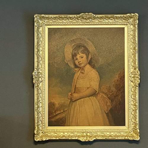 Gilt Framed Print of a Young Girl image-1