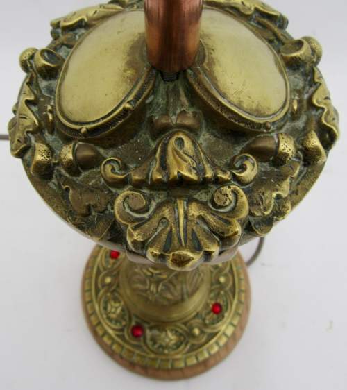 Edwardian Solid Brass Table Lamp image-5