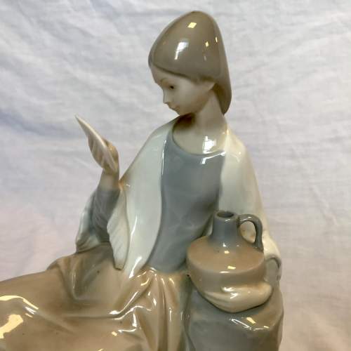 NAO by Lladro Ceramic Figurine of Girl Reading Book image-5