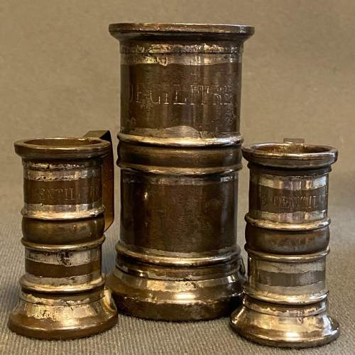 19th Century Set Of Five French Tin Measures image-5