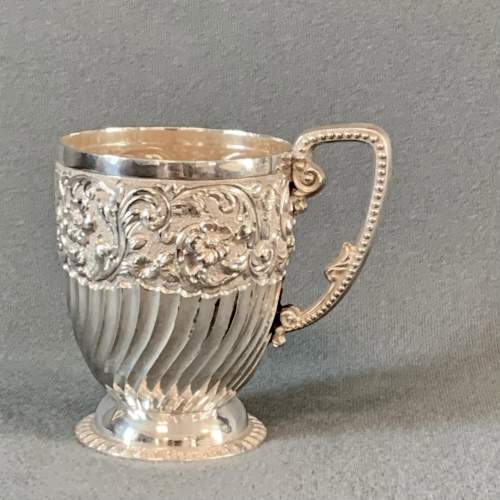 Late 19th Century Silver Christening Mug image-1