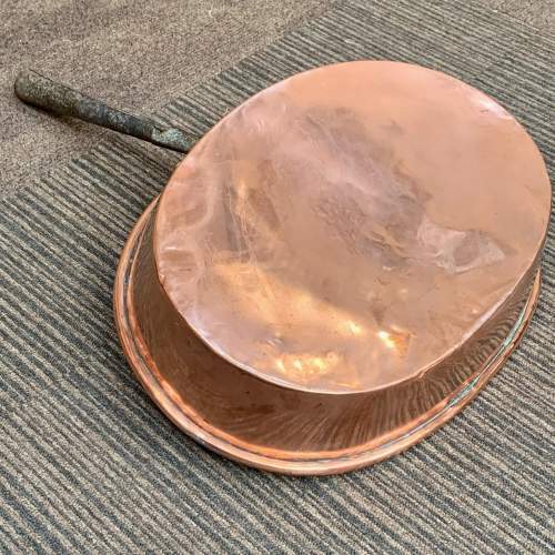 19th Century Large Shallow Copper Pan image-6