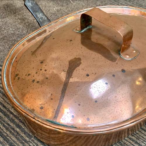 19th Century Large Shallow Copper Pan image-5