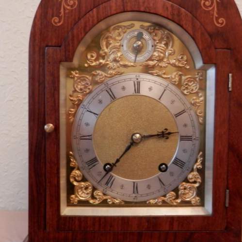 Inlaid Rosewood Mantel Clock by Winterhalder and Hoffmeir image-3