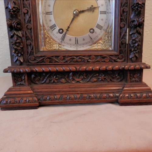 Carved Oak Cased Clock by Winterhalder and Hoffmeir image-5