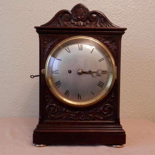 English Bracket Clock with Fusee Movement on Chains image-1