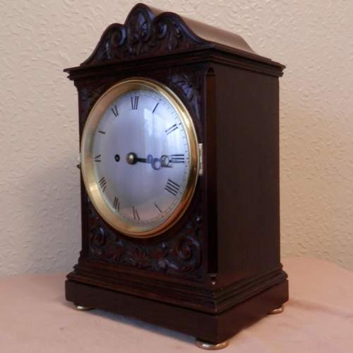 English Bracket Clock with Fusee Movement on Chains image-2