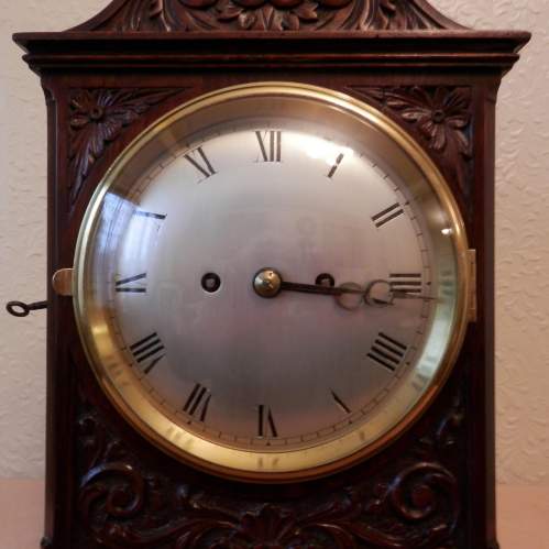 English Bracket Clock with Fusee Movement on Chains image-5