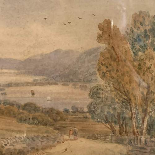 William Longmire Watercolour Painting of Windermere image-2