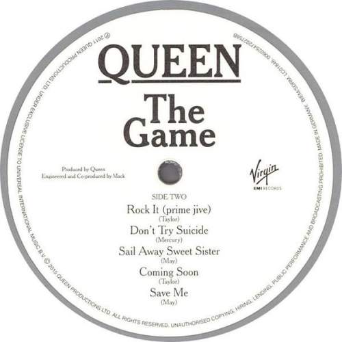Queen  The Game  Half Speed Silver Vinyl image-4