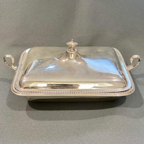 Early 20th Century Heavy Silver Entree Dish image-2