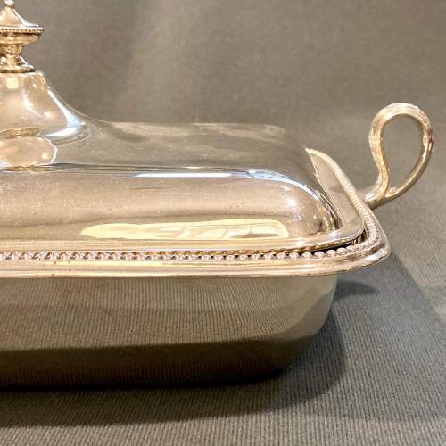 Early 20th Century Heavy Silver Entree Dish image-3