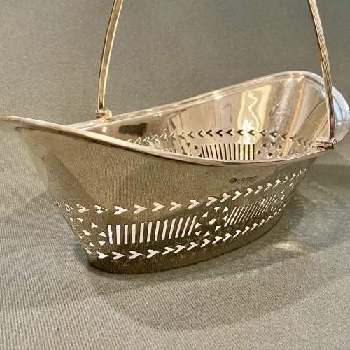 Early 20th Century Solid Silver Basket image-3