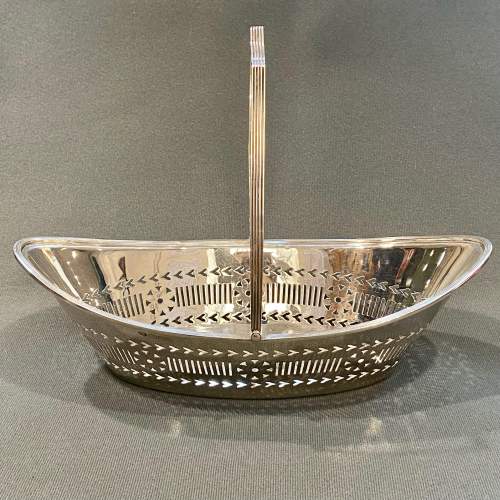 Early 20th Century Solid Silver Basket image-2