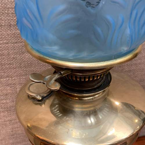 19th Century Brass Converted Oil Lamp image-4