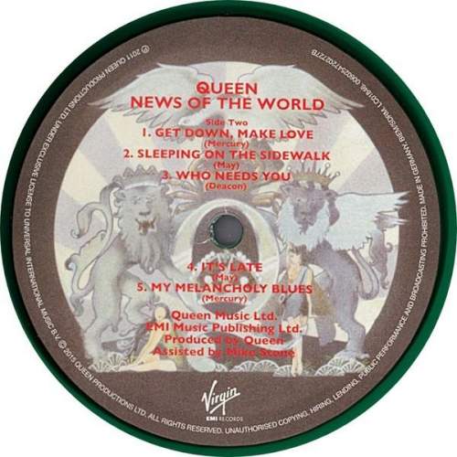 Queen  News Of The World Half Speed Green Vinyl image-3
