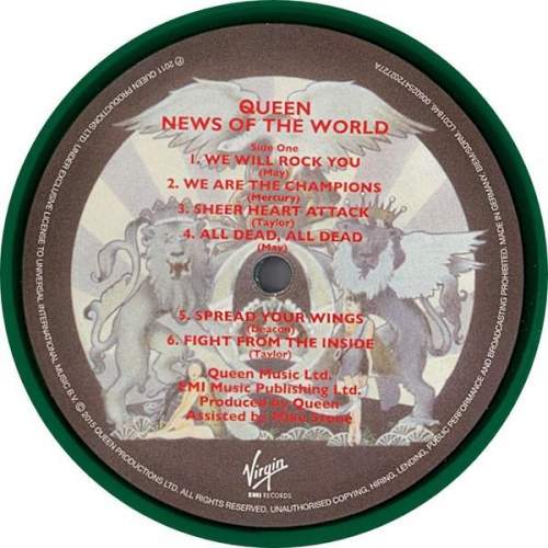 Queen  News Of The World Half Speed Green Vinyl image-4