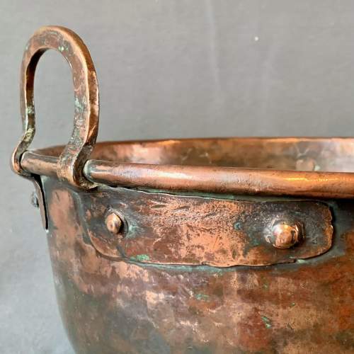 Rustic Round Bottom Copper Bowl image-2