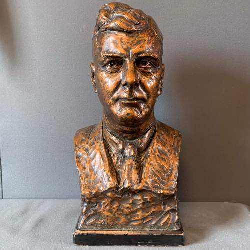 Bronze Patinated Plaster Bust image-1