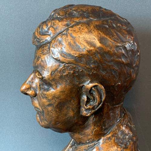Bronze Patinated Plaster Bust image-2