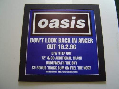 5 x Oasis Original Uk Rare Posters In Mounts Ready To Frame image-4