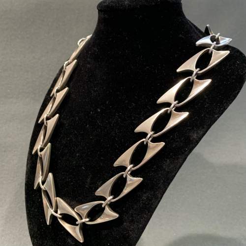 Rare Georg Jensen Design no 273 Silver Necklace image-2