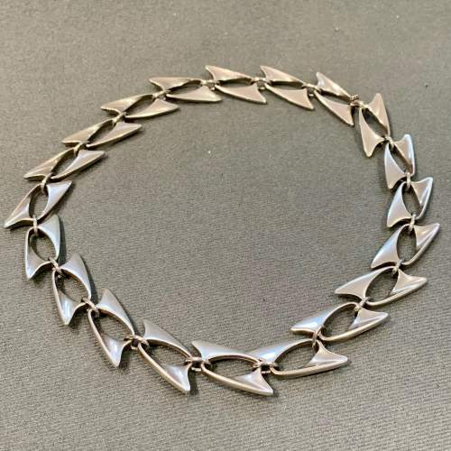 Rare Georg Jensen Design no 273 Silver Necklace image-3