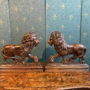 Pair of 19th Century Medici Lions