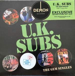 UK Subs ‎– The Gem Singles BoxSet- 8 x 7in Picture Discs