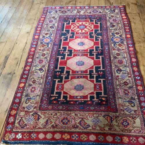 Superb Quality Old Hand Knotted Persian Rug Kolyai Very Unusual image-1
