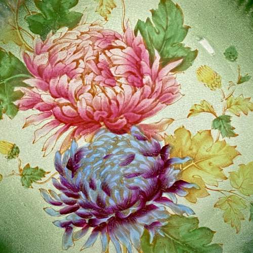 Pair of Old Foley Pottery James Kent Chrysanthemum Plates image-5