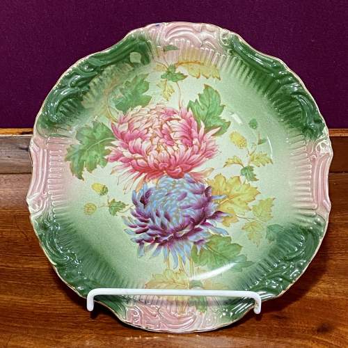 Pair of Old Foley Pottery James Kent Chrysanthemum Plates image-4