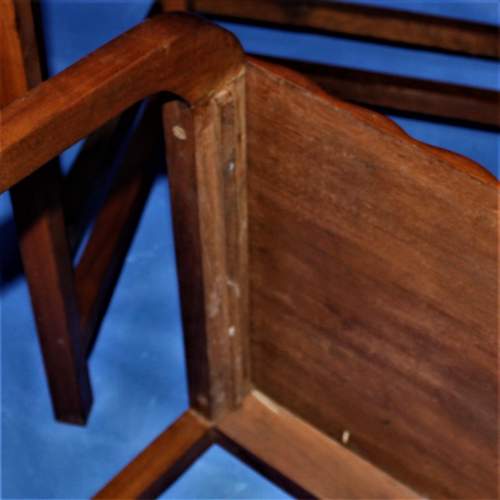 Vintage Hardwood Nest of Tables with Carved Borders image-5