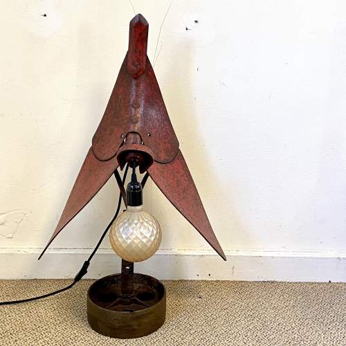 Vintage Plough Blade Upcycled Lamp image-2