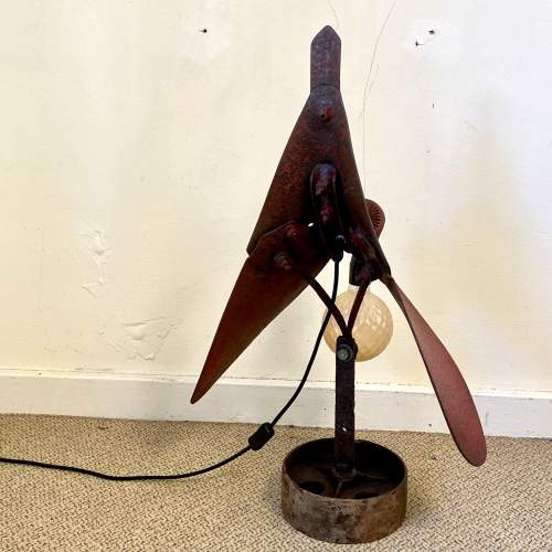 Vintage Plough Blade Upcycled Lamp image-3