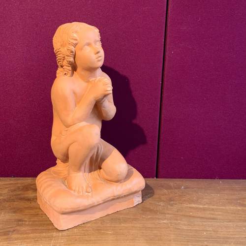 Terracotta Figure of a Girl Praying image-1