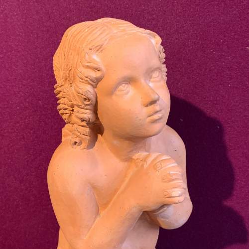 Terracotta Figure of a Girl Praying image-2