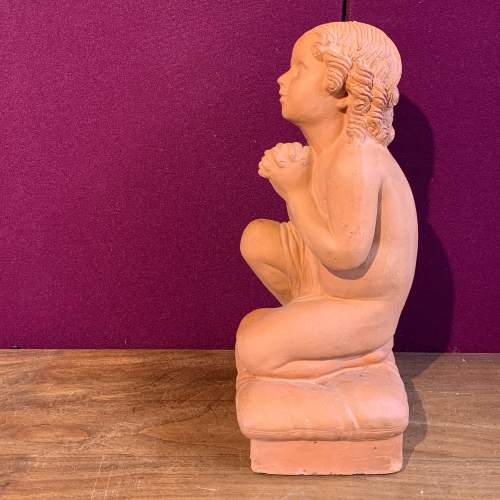 Terracotta Figure of a Girl Praying image-6