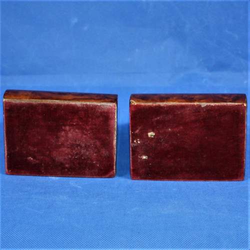 A Pair of Very Stylish Art Deco Burr Walnut Wavy Front Book Ends image-5